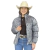 Jaqueta Puffer Com Paetê Cinza