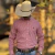 Camisa Masculina Slin Austin Western ML- Vermelho