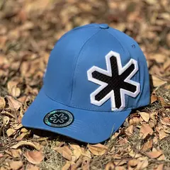 BONÉ TUFF TRITON AZUL COM BORDADO BRANCO E PRETO 2050