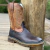 Bota Texana Made In Lida Masculina Fossil Cafe Work B-85