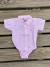 Body Camisa Baby Mini Farm M/C Rosa