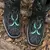 BOTA TEXANA TEX TEAM HLZ PRETA TURQUESA - 60124 - Brasil Cowboy - Moda Country Masculina e Feminina