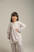Pijama Infantil com Laço Floral Rosa - Voá 