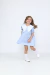 Vestido Gola Laço Azul na internet