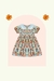 Vestido Gola Boneca Franzido com Ursinhos - comprar online