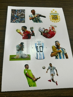 Plancha de stickers de la seleccion