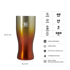 Vaso de Cerveza Stanley The Golden Hour Prismatic™ 443 ml - Yerba Uruguaya