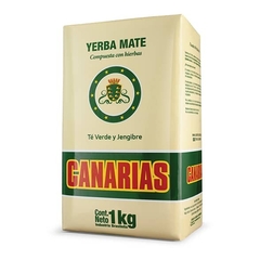 Yerba canarias de te verde y jengibre 1 kg