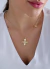 Colar Flor Dupla Cravejada em Zircônia Banhado a Ouro 18k - comprar online