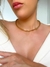 Choker aro rígido tubular folheado a Ouro - comprar online