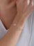 Pulseira Bracelete Fina Argola Rígida Cravejada em Zircônia Banho em Ouro 18k na internet