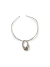 Choker Ondulada com Pingente Orgânico Prata