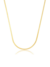 Colar Lacraia Achatada 3mm Banhado a Ouro 18k - comprar online