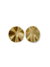Brinco Redondo Chapa Martelada Banhado a ouro 18k Tam M - comprar online