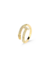 Anel Prego Cravejado em Zircônia Banho a Ouro 18k - comprar online