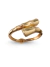 Bracelete Dourado Ponta Dupla de bamboo