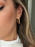 Brinco Argola Jota Organica Super Leve Banhado a Ouro 18k - comprar online