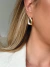 Brinco Gota Cravejado Micro Zircônias Banhado a ouro 18k