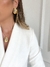 Brinco Be Bold G Orgânico em Mix de Banhos Banhado a Ouro 18k e Ródio - loja online