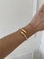 Bracelete Duas Pontas Fino Minimalista Dourado - comprar online