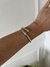 Bracelete Duas Pontas Fino Minimalista Prata - comprar online
