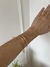 Bracelete Geométrico Fino Minimalista Dourado na internet