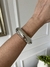 Pulseira Bracelete Feminino Dourado Liso Prata Banho em Ródio na internet