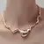 Colar Choker em Aro Metal Derretido Dourada Banhada a Ouro 18k