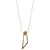 Colar Dourado com Pingente Geométrico Trapézio Banhado a Ouro 18k - comprar online