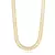 Colar Riviera Baguete 6 mm Banho em Ouro e Zircônia