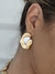 Brinco Be Bold G Orgânico em Mix de Banhos Banhado a Ouro 18k e Ródio