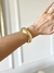 Bracelete Médio Levemente Ondulado Dourado - comprar online