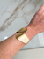 Bracelete Largo Pontas Cruzadas Dourado na internet