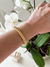 Bracelete Rígido Design Croissant Banhado a ouro 18k - comprar online