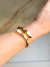 Bracelete Dourado Ponta Dupla de bamboo - comprar online