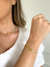 Pulseira Lacraia Achatada 4mm Banhado a Ouro 18k na internet