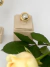 Anel Esfera Ajustável com borda Trançada Banhado a ouro 18k