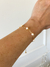 Pulseira Mini Pérolas Banhada a ouro 18k
