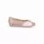 Sapato Feminino Maxi PIccadilly Joanete Salto Baixo Off White/Rose 147323-1