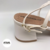 Sandália Feminina Piccadilly salto médio 588117 branca - ATUAL Confecções e Calçados
