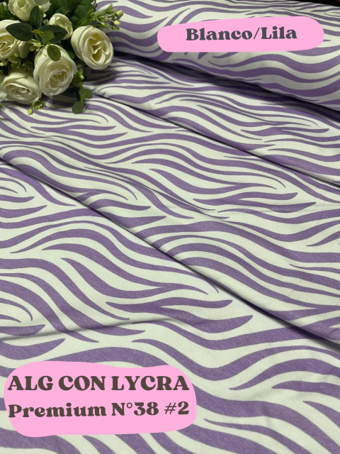 ALG ESTAMPADO PREMIUM N°38 #2 BLANCO/LILA - comprar online