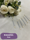 BALLENA RECTA DE METAL DE 5CM DE LARGO - comprar online