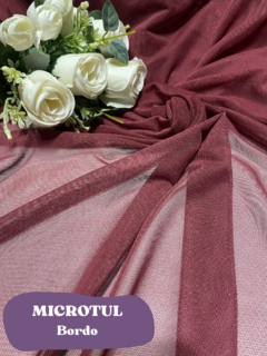 MICROTUL ELASTIZADO BORDO - comprar online