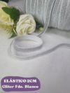 ELÁSTICO 2CM GLITER FONDO BLANCO