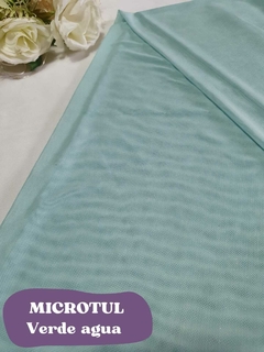 MICROTUL ELASTIZADO VERDE AGUA