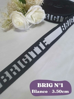 ELÁSTICO CINTURA 3.50CM DE ANCHO - BRIG N°1 BLANCO