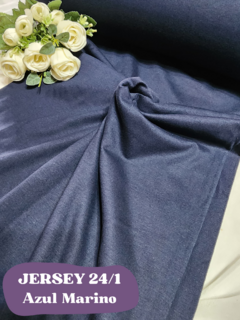 JERSEY PEINADO 24/1 AZUL MARINO