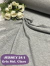 JERSEY PEINADO 24/1 GRIS MELANGE CLARO