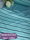 MICRO CON LYCRA RAYADA - AQUA