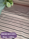 MICRO CON LYCRA RAYADA - ROSA